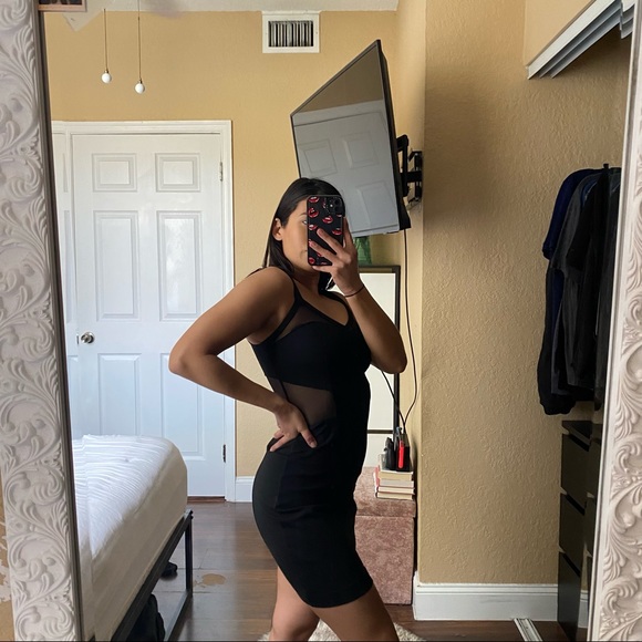 Express Black Mini Dress - Picture 7 of 9